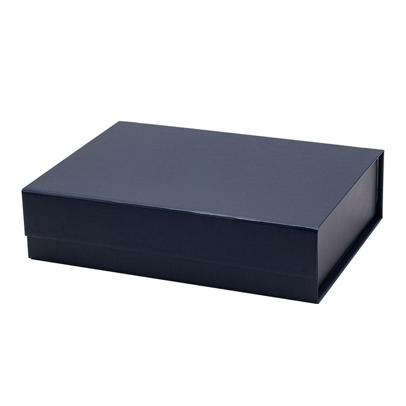 A5 Shallow Navy Blue Magnetic Gift Box - Chocopac