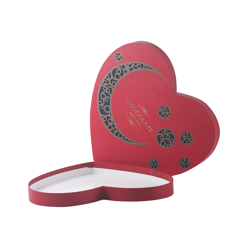 Custom Red Heart Shape Chocolate Packaging Box - Chocopac