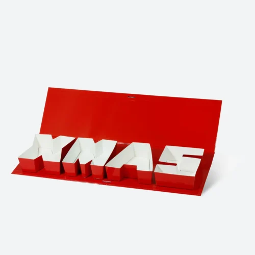 XMAS Letter Shaped Chocolate Sweets Packaging Christmas Gift Box